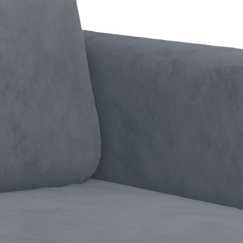 Casa si Gradina - Mobilier - Canapele si coltare - Canapele - Canapea cu 2 locuri, gri inchis, 140 cm, catifea - Infinity.ro