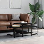 Casa si Gradina - Mobilier - Mese si birouri - Masute de cafea - Masuta de cafea, negru, 102x60x45 cm, lemn prelucrat - Infinity.ro