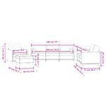 Casa si Gradina - Mobilier - Seturi de mobilier - Seturi living - Set canapea cu perne, 4 piese, gri inchis, catifea - Infinity.ro