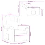 Casa si Gradina - Mobilier - Scaune si fotolii - Fotolii - Fotoliu rabatabil, gri taupe, material textil - Infinity.ro