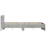 Casa si Gradina - Mobilier - Paturi si accesorii - Paturi - Cadru de pat cu tablie, gri sonoma, 120x200 cm - Infinity.ro