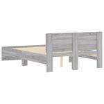 Casa si Gradina - Mobilier - Paturi si accesorii - Paturi - Cadru de pat cu tablie, gri sonoma, 120x200 cm - Infinity.ro