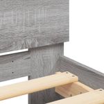 Casa si Gradina - Mobilier - Paturi si accesorii - Paturi - Cadru de pat cu tablie, gri sonoma, 120x200 cm - Infinity.ro