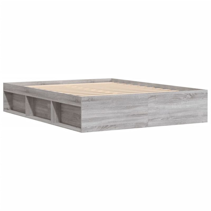Casa si Gradina - Mobilier - Paturi si accesorii - Paturi - Cadru de pat, sonoma gri, 160 x 200 cm - Infinity.ro