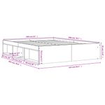 Casa si Gradina - Mobilier - Paturi si accesorii - Paturi - Cadru de pat, sonoma gri, 160 x 200 cm - Infinity.ro