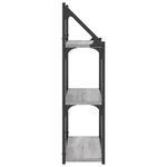 Casa si Gradina - Mobilier - Biblioteci si rafturi - Rafturi - Raft cu 3 niveluri, gri sonoma, 60x21x78,5 cm, lemn prelucrat - Infinity.ro