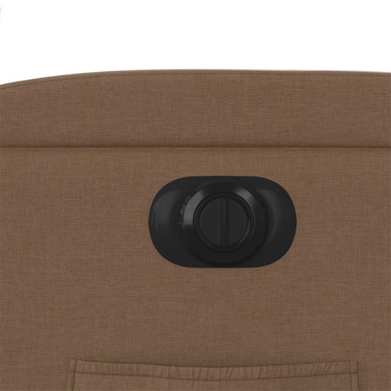 Casa si Gradina - Mobilier - Scaune si fotolii - Fotolii - Fotoliu electric rabatabil cu ridicare, maro, textil - Infinity.ro