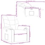 Casa si Gradina - Mobilier - Scaune si fotolii - Fotolii - Fotoliu rabatabil, gri taupe, material textil - Infinity.ro