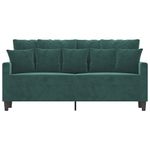 Casa si Gradina - Mobilier - Canapele si coltare - Canapele - Canapea cu 2 locuri, verde inchis, 140 cm, catifea - Infinity.ro