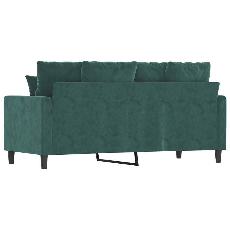 Casa si Gradina - Mobilier - Canapele si coltare - Canapele - Canapea cu 2 locuri, verde inchis, 140 cm, catifea - Infinity.ro