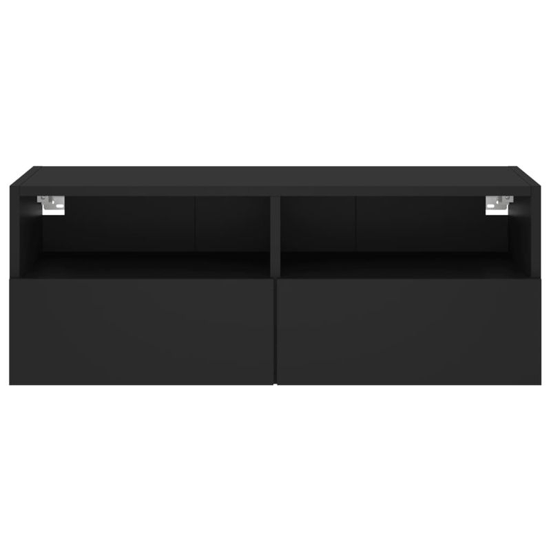 Casa si Gradina - Mobilier - Comode si corpuri - Comode - Comode TV de perete, negru, 80x30x30 cm, lemn prelucrat - Infinity.ro