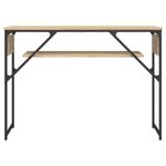 Casa si Gradina - Mobilier - Comode si corpuri - Console - Masuta consola cu raft stejar sonoma 105x30x75cm lemn prelucrat - Infinity.ro
