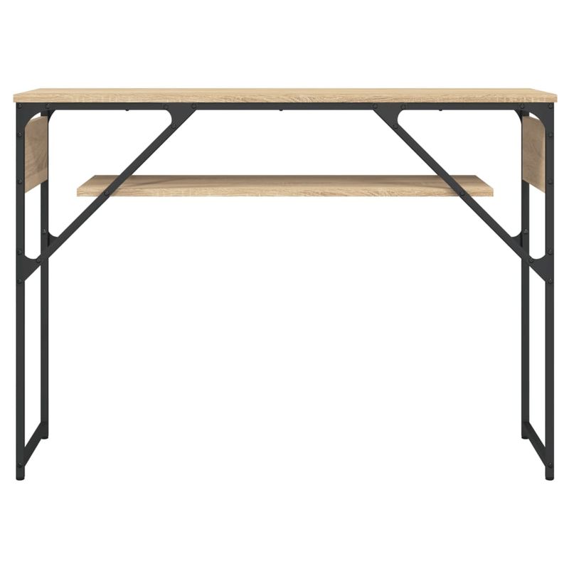 Casa si Gradina - Mobilier - Comode si corpuri - Console - Masuta consola cu raft stejar sonoma 105x30x75cm lemn prelucrat - Infinity.ro