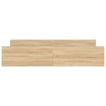 Casa si Gradina - Mobilier - Paturi si accesorii - Paturi - Cadru pat cu tablie la cap/picioare, stejar sonoma, 200x200 cm - Infinity.ro