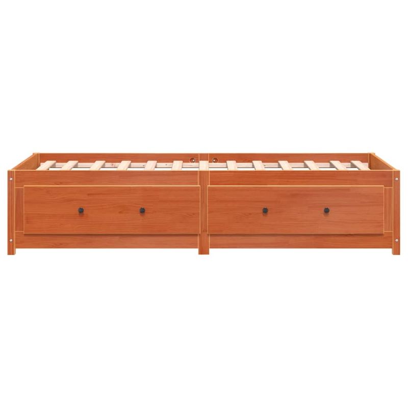 Casa si Gradina - Mobilier - Paturi si accesorii - Paturi - Pat de zi, maro ceruit, 75x190 cm, lemn masiv de pin - Infinity.ro