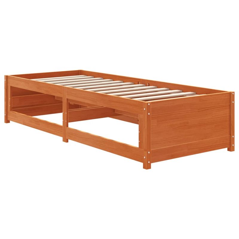 Casa si Gradina - Mobilier - Paturi si accesorii - Paturi - Pat de zi, maro ceruit, 75x190 cm, lemn masiv de pin - Infinity.ro
