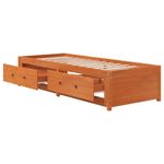 Casa si Gradina - Mobilier - Paturi si accesorii - Paturi - Pat de zi, maro ceruit, 75x190 cm, lemn masiv de pin - Infinity.ro