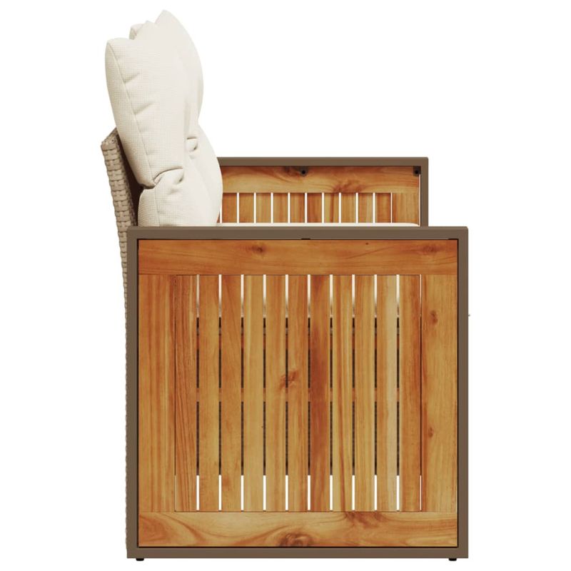 Casa si Gradina - Gradina si terasa - Mobilier exterior - Canapele si fotolii gradina - Canapea de gradina cu perne, 2 locuri, bej, poliratan - Infinity.ro