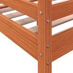 Casa si Gradina - Mobilier - Paturi si accesorii - Paturi - Pat inalt de dormitor, maro ceruit, 80x200 cm, lemn masiv pin - Infinity.ro