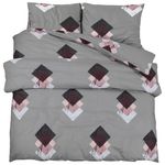 Casa si Gradina - Textile si covoare - Lenjerii de pat - Seturi de lenjerie - Set cu husa de pilota, multicolor, 155x220 cm, bumbac - Infinity.ro