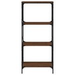 Casa si Gradina - Mobilier - Biblioteci si rafturi - Biblioteci - Biblioteca 4 niveluri, stejar maro 59x35x132 cm, lemn prelucrat - Infinity.ro