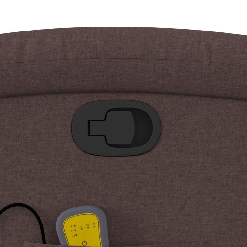 Ingrijire personala si Cosmetice - Sanatate si wellness - Articole wellness - Fotolii de masaj - Fotoliu rabatabil de masaj, cu ridicare, maro inchis, textil - Infinity.ro