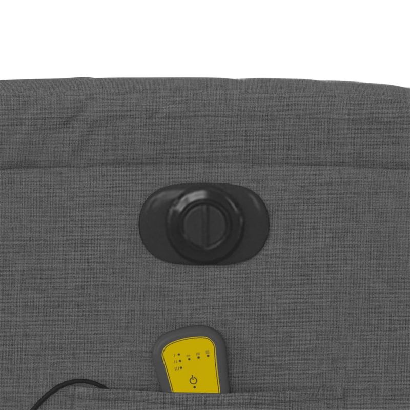 Ingrijire personala si Cosmetice - Sanatate si wellness - Articole wellness - Fotolii de masaj - Fotoliu electric masaj rabatabil cu ridicare, gri inchis textil - Infinity.ro