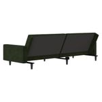 Casa si Gradina - Mobilier - Canapele si coltare - Canapele - Canapea extensibila cu 2 locuri, verde inchis, catifea - Infinity.ro