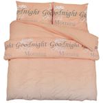 Casa si Gradina - Textile si covoare - Lenjerii de pat - Seturi de lenjerie - Set cu husa de pilota, roz, 135x200 cm, bumbac - Infinity.ro