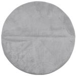 Casa si Gradina - Textile si covoare - Covoare - Covoare casa - Covor "IZA" aspect scandinav, cu fire scurte, gri, Ø 80 cm - Infinity.ro