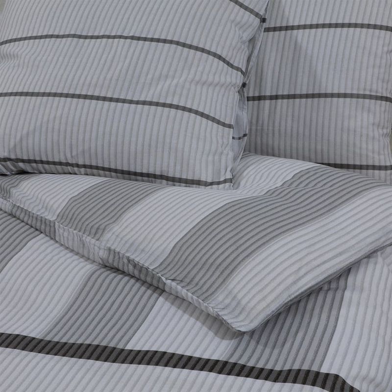 Casa si Gradina - Textile si covoare - Lenjerii de pat - Seturi de lenjerie - Set cu husa de pilota, gri deschis, 135x200 cm, bumbac - Infinity.ro