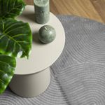Casa si Gradina - Textile si covoare - Covoare - Covoare casa - Covor "IZA" aspect scandinav, cu fire scurte, gri, Ø 80 cm - Infinity.ro