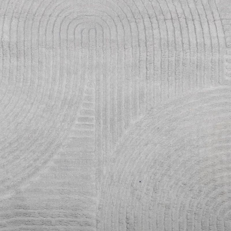 Casa si Gradina - Textile si covoare - Covoare - Covoare casa - Covor "IZA" aspect scandinav, cu fire scurte, gri, Ø 80 cm - Infinity.ro