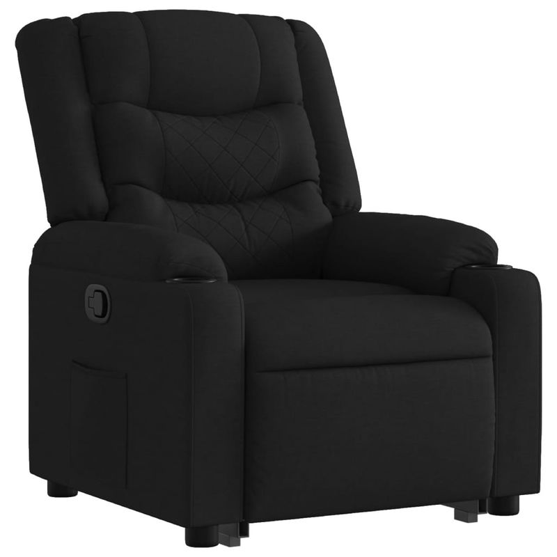 Casa si Gradina - Mobilier - Scaune si fotolii - Fotolii - Fotoliu rabatabil cu ridicare pe verticala, negru, textil - Infinity.ro
