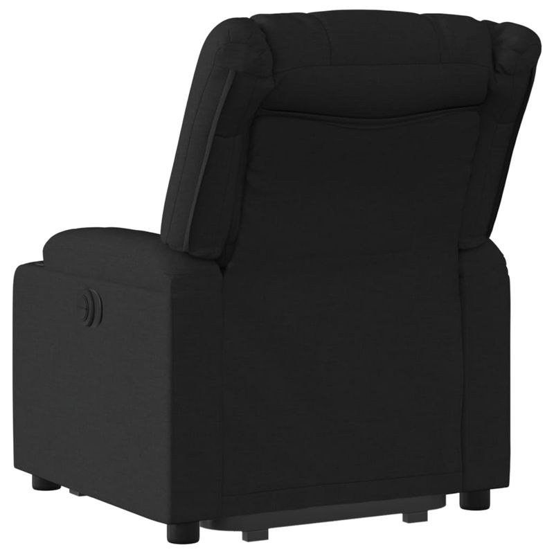 Casa si Gradina - Mobilier - Scaune si fotolii - Fotolii - Fotoliu rabatabil cu ridicare pe verticala, negru, textil - Infinity.ro