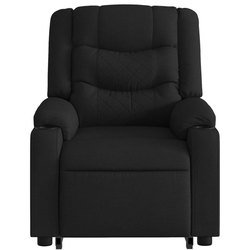 Casa si Gradina - Mobilier - Scaune si fotolii - Fotolii - Fotoliu rabatabil cu ridicare pe verticala, negru, textil - Infinity.ro