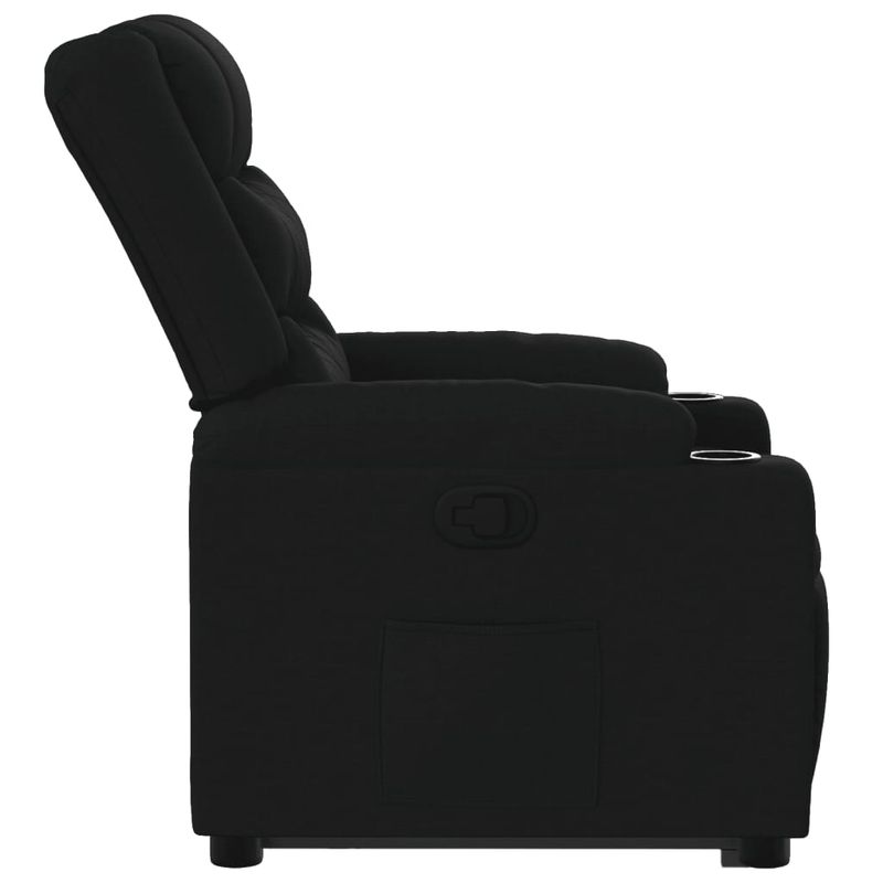 Casa si Gradina - Mobilier - Scaune si fotolii - Fotolii - Fotoliu rabatabil cu ridicare pe verticala, negru, textil - Infinity.ro