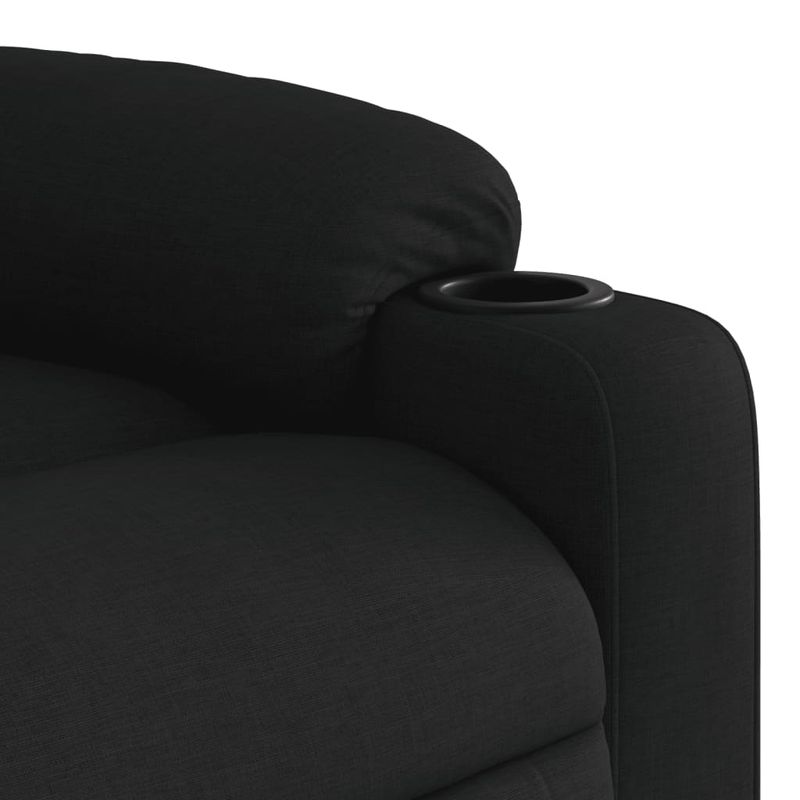 Casa si Gradina - Mobilier - Scaune si fotolii - Fotolii - Fotoliu rabatabil cu ridicare pe verticala, negru, textil - Infinity.ro