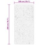 Casa si Gradina - Textile si covoare - Covoare - Covoare casa - Covor HUARTE, fir scurt, moale si lavabil, crem, 100x200 cm - Infinity.ro