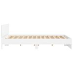 Casa si Gradina - Mobilier - Paturi si accesorii - Paturi - Cadru de pat cu tablie, alb, 180x200 cm - Infinity.ro