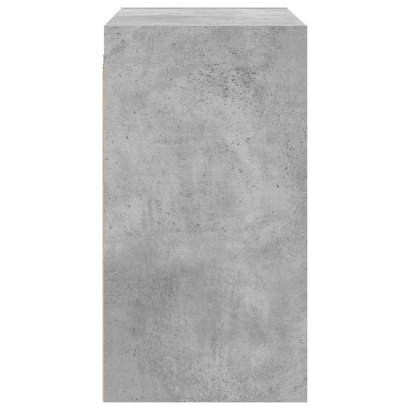 Casa si Gradina - Mobilier - Dulapuri si sifoniere - Dulapuri - Dulap de perete cu usi din sticla, gri beton, 68x37x68,5 cm - Infinity.ro