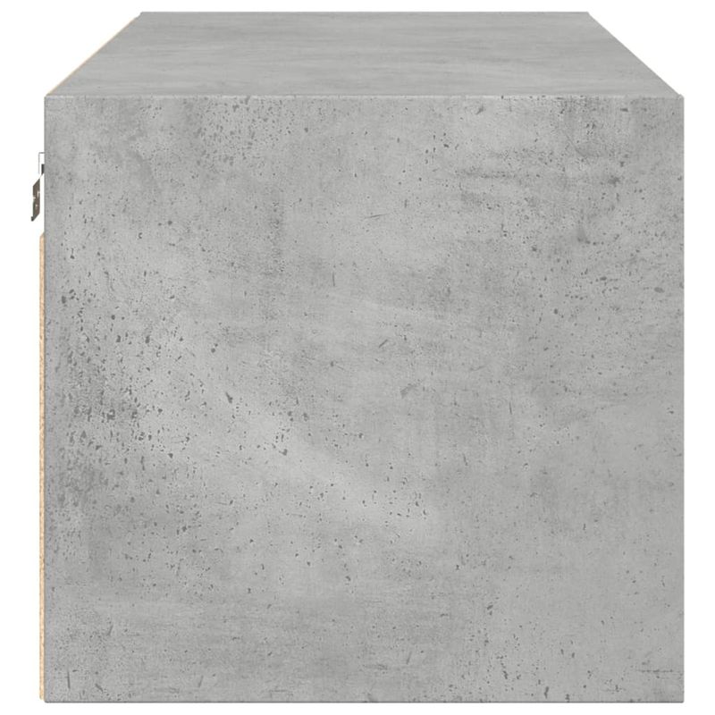 Casa si Gradina - Mobilier - Dulapuri si sifoniere - Dulapuri - Dulap de perete cu usi din sticla, gri beton, 102x37x35 cm - Infinity.ro
