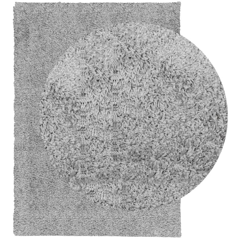 Casa si Gradina - Textile si covoare - Covoare - Covoare casa - Covor pufos "PAMPLONA" cu fire inalte, gri modern, 200x280 cm - Infinity.ro
