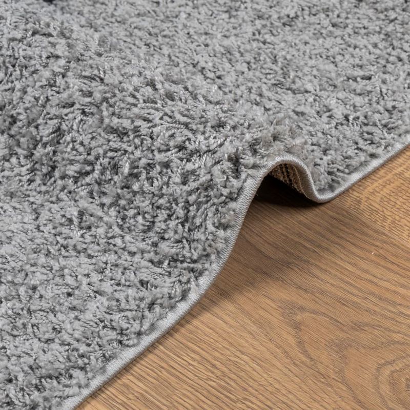 Casa si Gradina - Textile si covoare - Covoare - Covoare casa - Covor pufos "PAMPLONA" cu fire inalte, gri modern, 200x280 cm - Infinity.ro