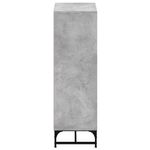 Casa si Gradina - Mobilier - Comode si corpuri - Comode - Dulap cu usi din sticla, gri beton, 35x37x120 cm - Infinity.ro