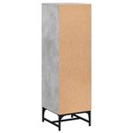 Casa si Gradina - Mobilier - Comode si corpuri - Comode - Dulap cu usi din sticla, gri beton, 35x37x120 cm - Infinity.ro