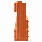 Casa si Gradina - Mobilier - Biblioteci si rafturi - Rafturi - Pantofare de perete 2 buc. maro ceruit, lemn masiv pin, lăţime 59 cm - Infinity.ro