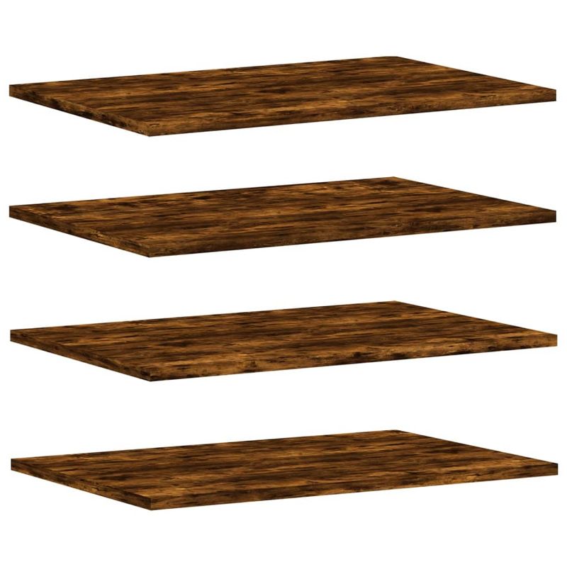 Casa si Gradina - Mobilier - Biblioteci si rafturi - Rafturi - Rafturi perete 4 buc. stejar fumuriu 60x40x1,5 cm lemn compozit - Infinity.ro