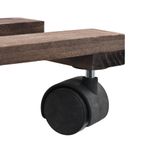 Casa si Gradina - Gradinarit si plante - Plante si ghivece - Ghivece si suporturi - Suport cu role pentru plante, 4 buc., 25x25 cm, lemn de cedru - Infinity.ro