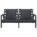 Casa si Gradina - Gradina si terasa - Mobilier exterior - Seturi mobila gradina - Set mobilier gradina cu perne 5 piese gri inchis aluminiu - Infinity.ro